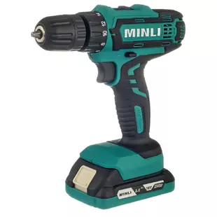 Дрель-шуруповерт аккумуляторная Minli DC103.2-2.0A 18В