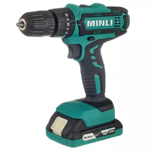 Дрель-шуруповерт ударная аккумуляторная Minli DC103.3-2.0A 18В