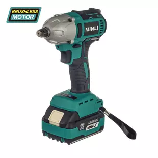 Гайковёрт ударный аккумуляторный 350Нм Minli DC802-4.0A 18В